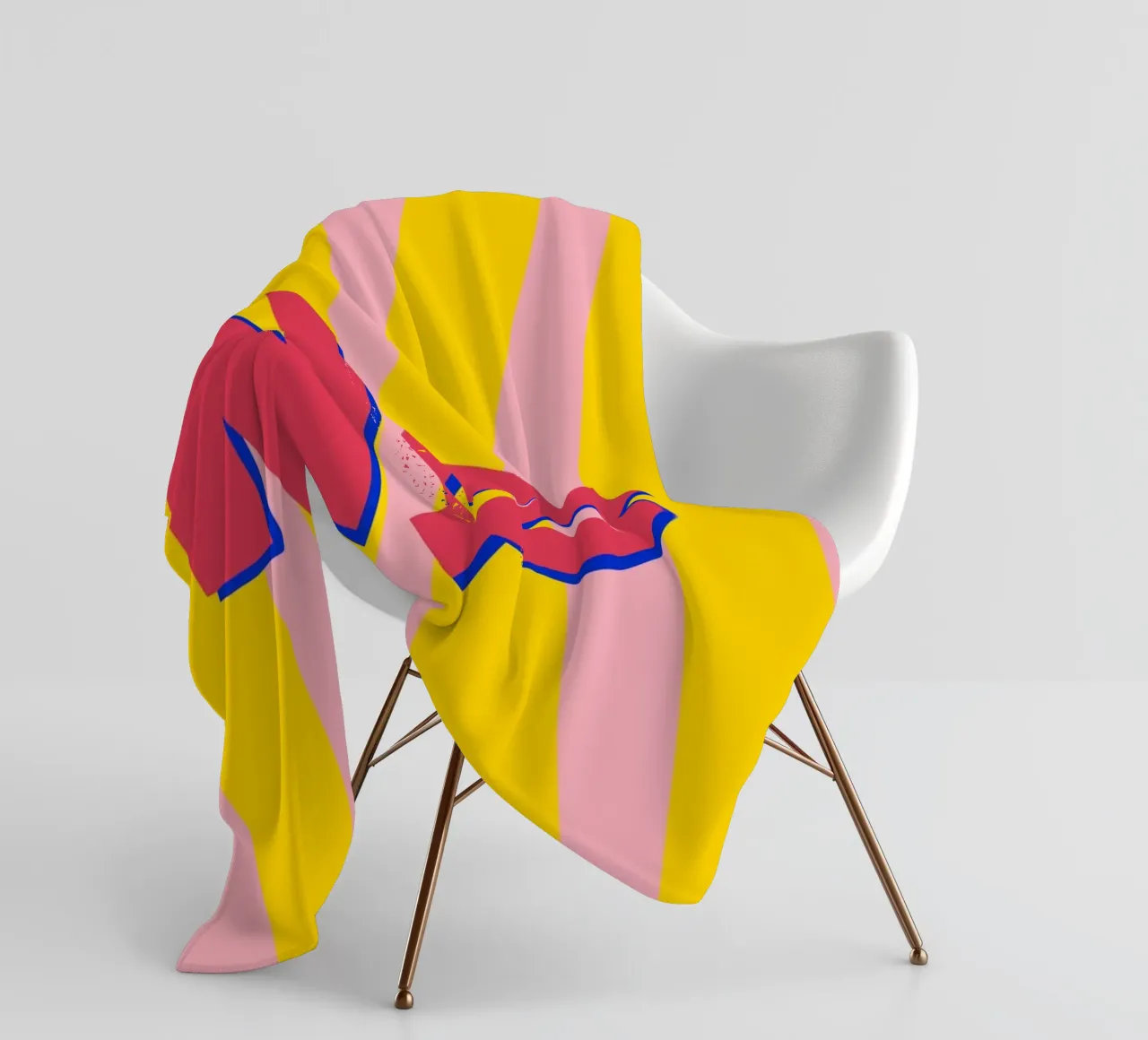 NÖ Poster Pop-Art meets Retro Vibes Skandi NØ Leinwandbild coperta in pile da LIMITED EDITION LETTERS