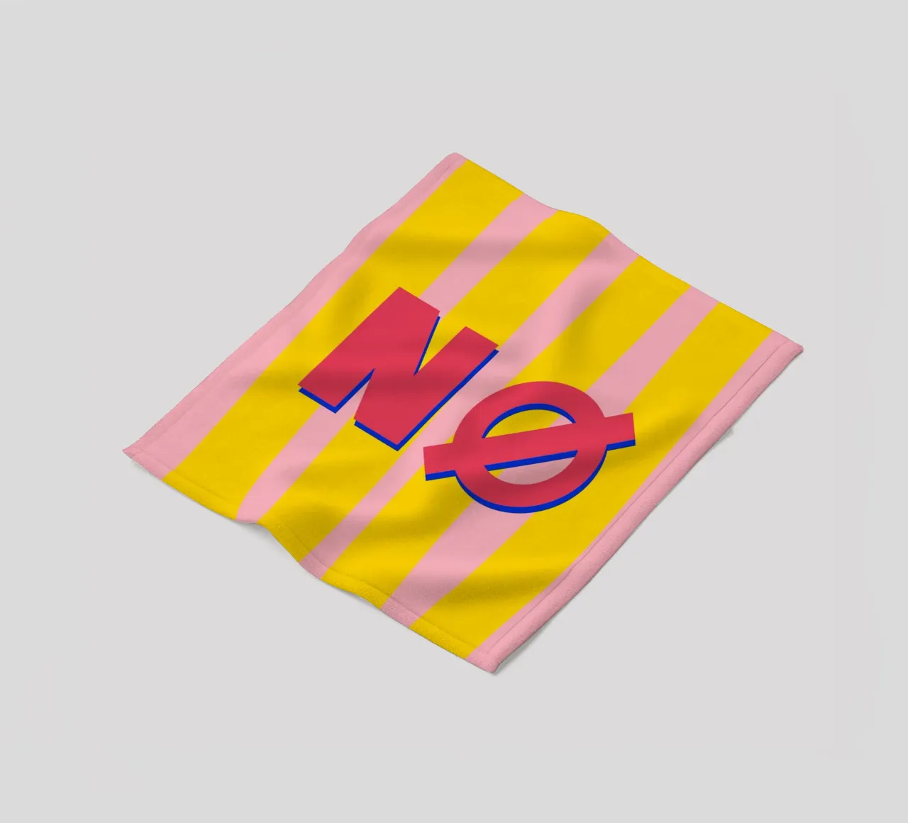 NÖ Poster Pop-Art meets Retro Vibes Skandi NØ Leinwandbild coperta in pile da LIMITED EDITION LETTERS