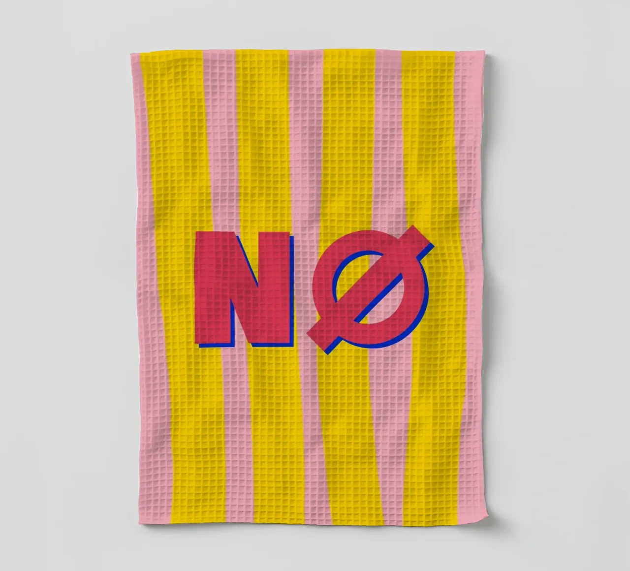 NÖ Poster Pop-Art meets Retro Vibes Skandi NØ Leinwandbild canovaccio da cucina da LIMITED EDITION LETTERS