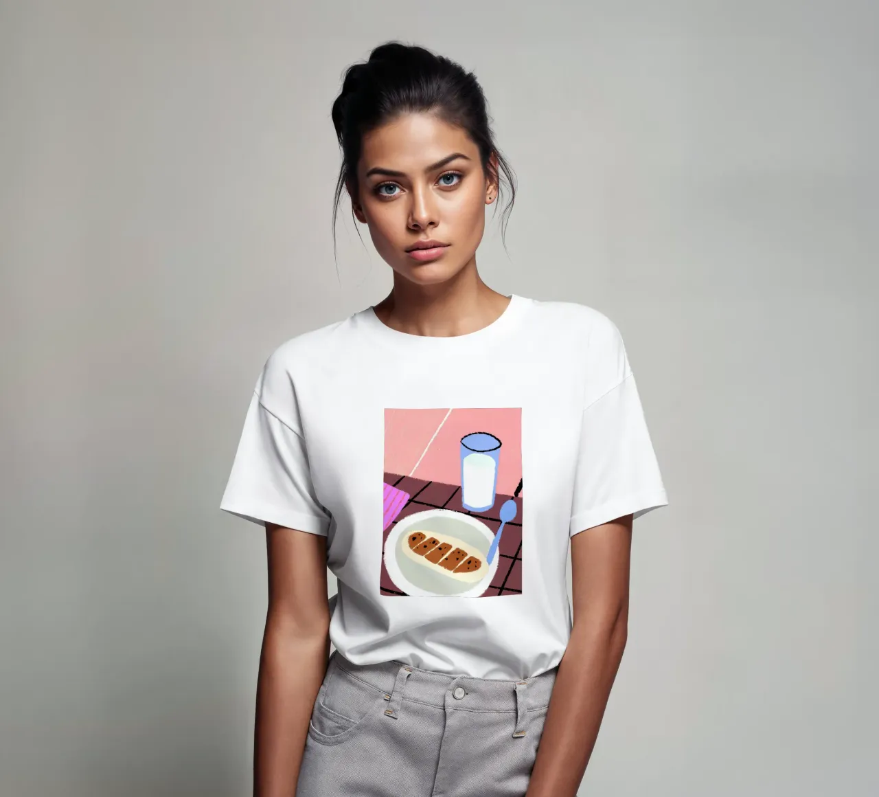 Latte e cibo t-shirt da PERSONAL TOUCH