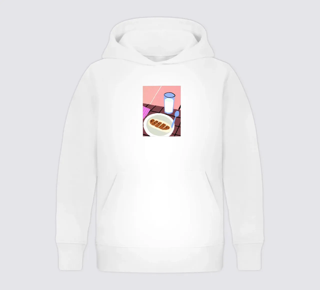 Latte e cibo felpa bambino con cappuccio da PERSONAL TOUCH