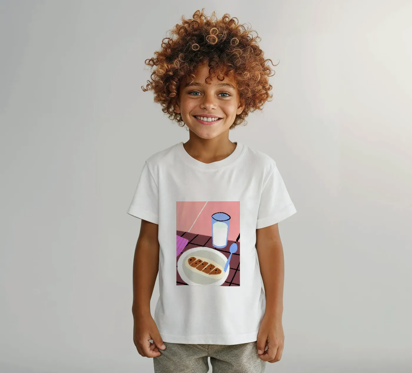 Latte e cibo t-shirt bambini da PERSONAL TOUCH