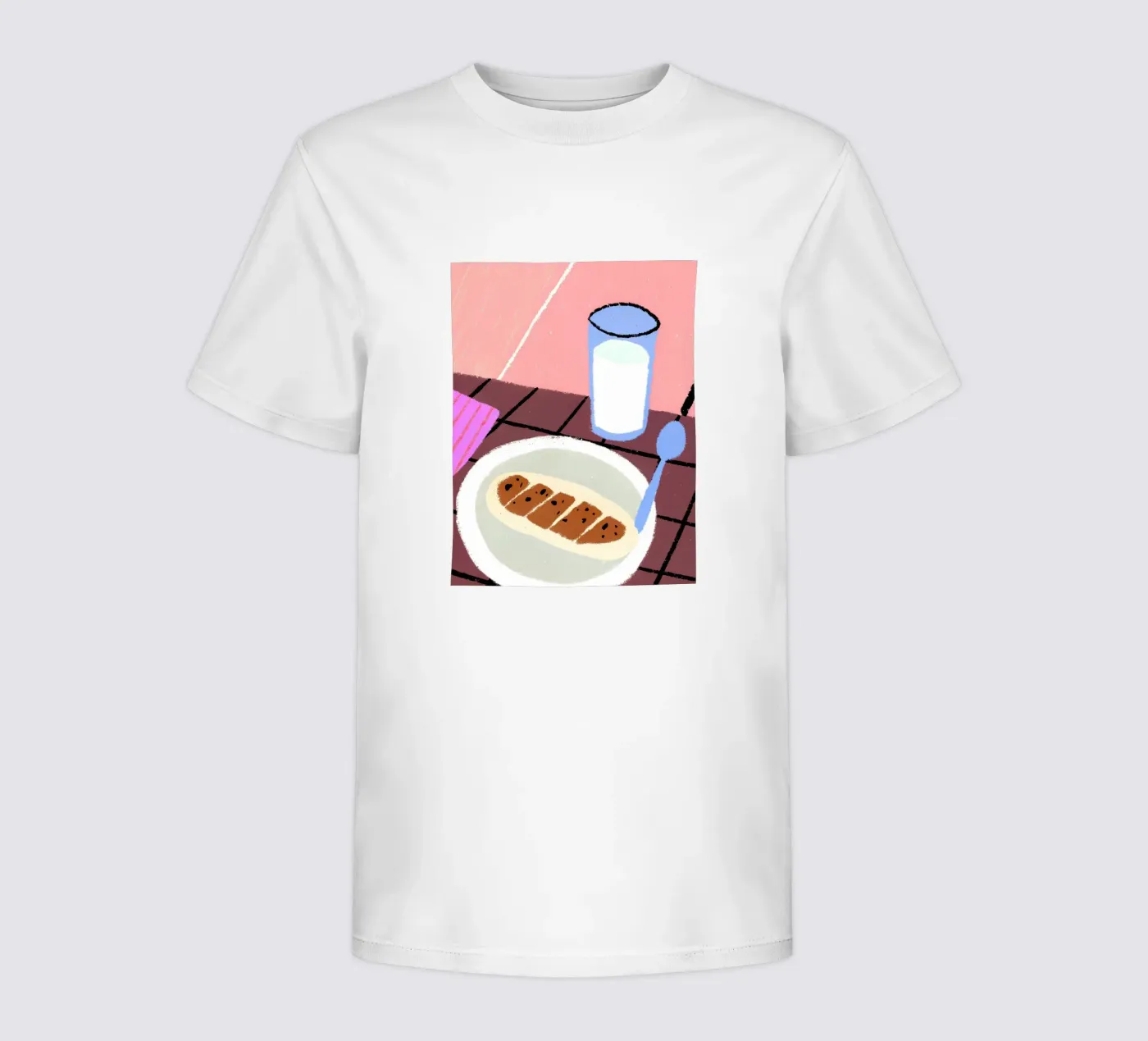 Latte e cibo t-shirt bambini da PERSONAL TOUCH