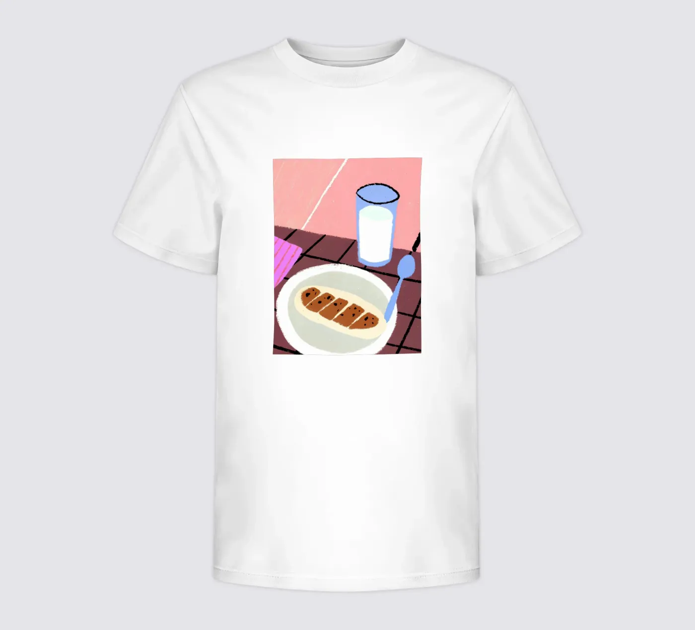 Latte e cibo t-shirt bambini da PERSONAL TOUCH
