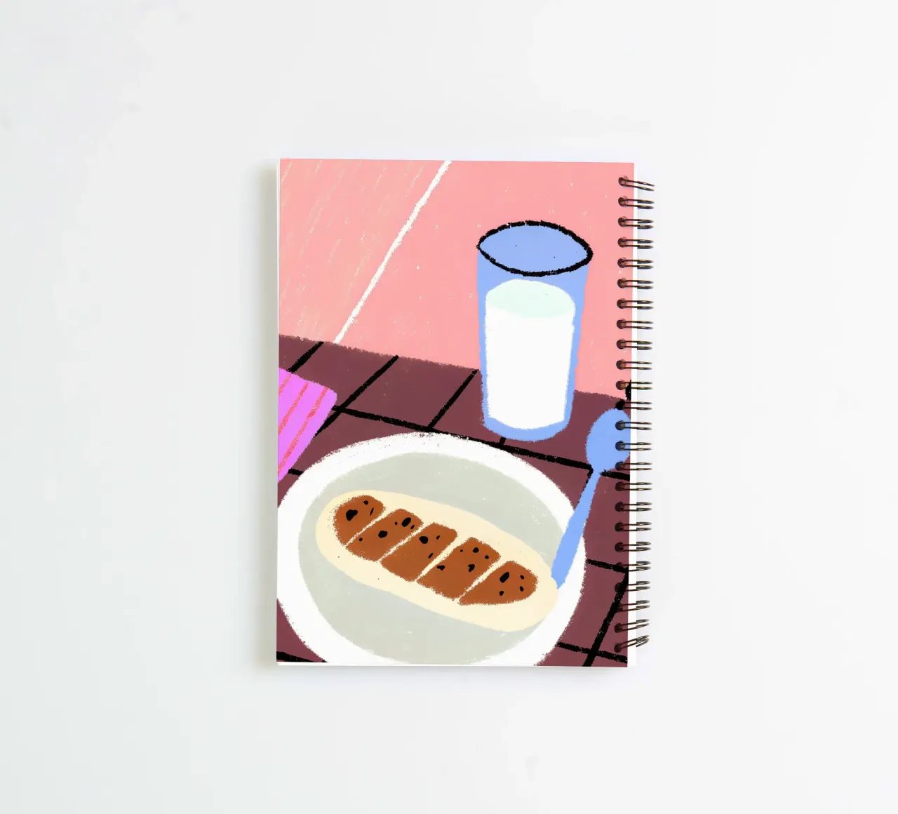 Milk And Food spiral notebook by PERSONAL TOUCH