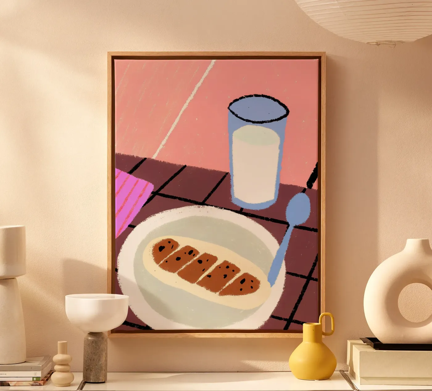 Latte e cibo tela da PERSONAL TOUCH