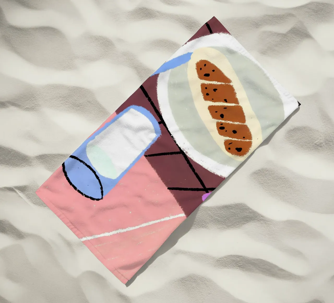 Latte e cibo telo mare da PERSONAL TOUCH