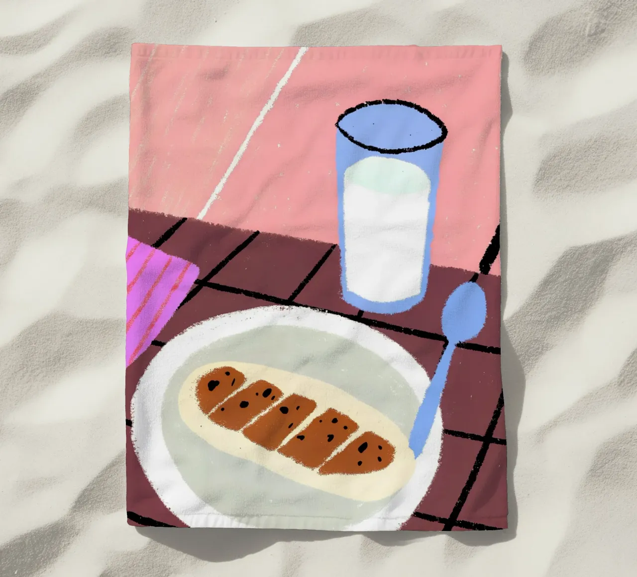 Latte e cibo telo mare da PERSONAL TOUCH