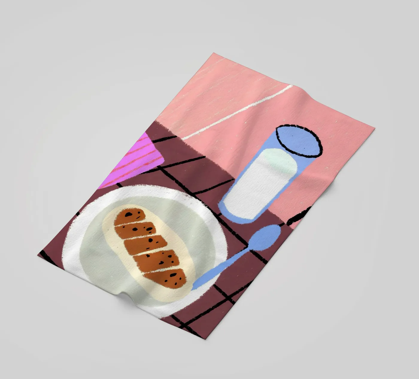 Milk And Food Strandtuch von PERSONAL TOUCH