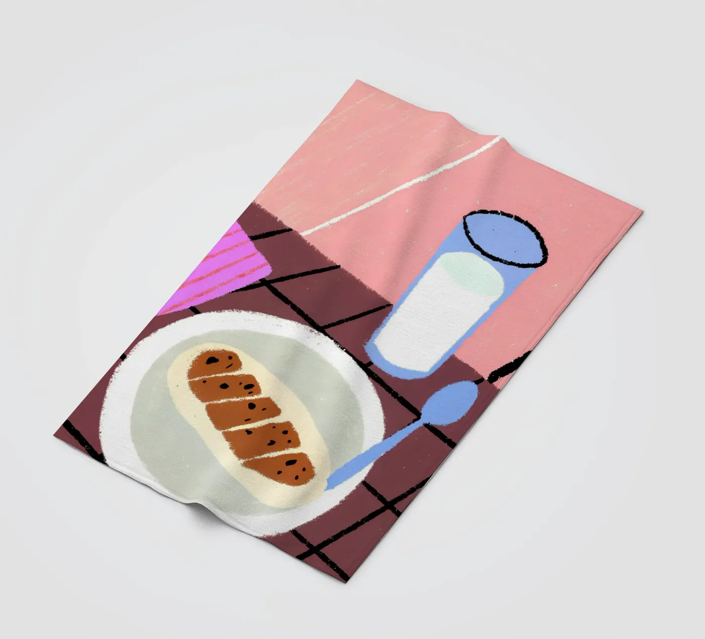 Latte e cibo coperta in pile da PERSONAL TOUCH