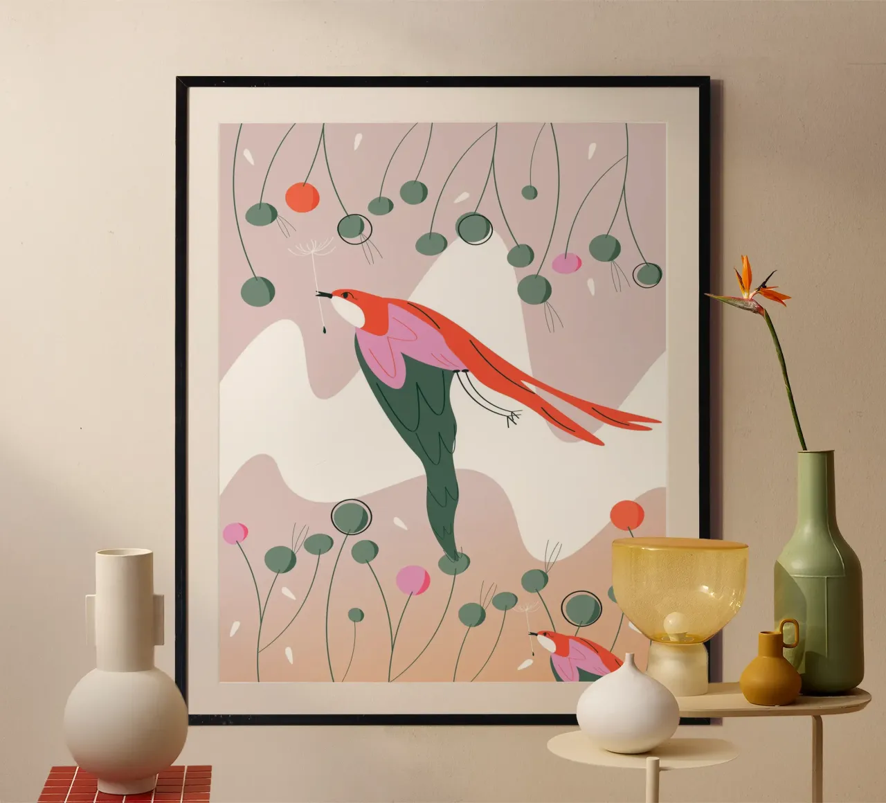 Birds of Spring hahnemühle by Silvie Illustration