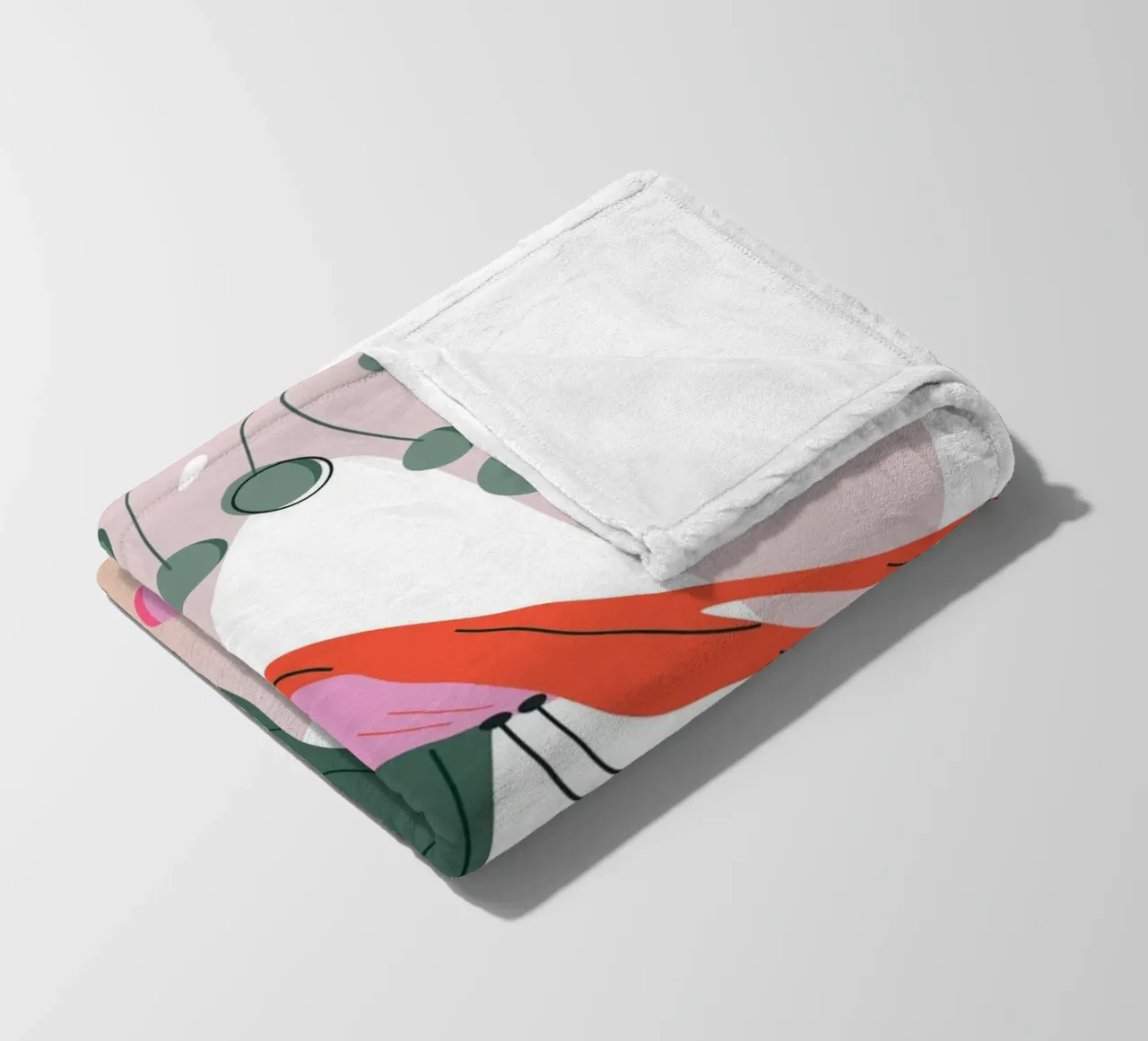 Birds of Spring fleece blanket by Silvie Illustration