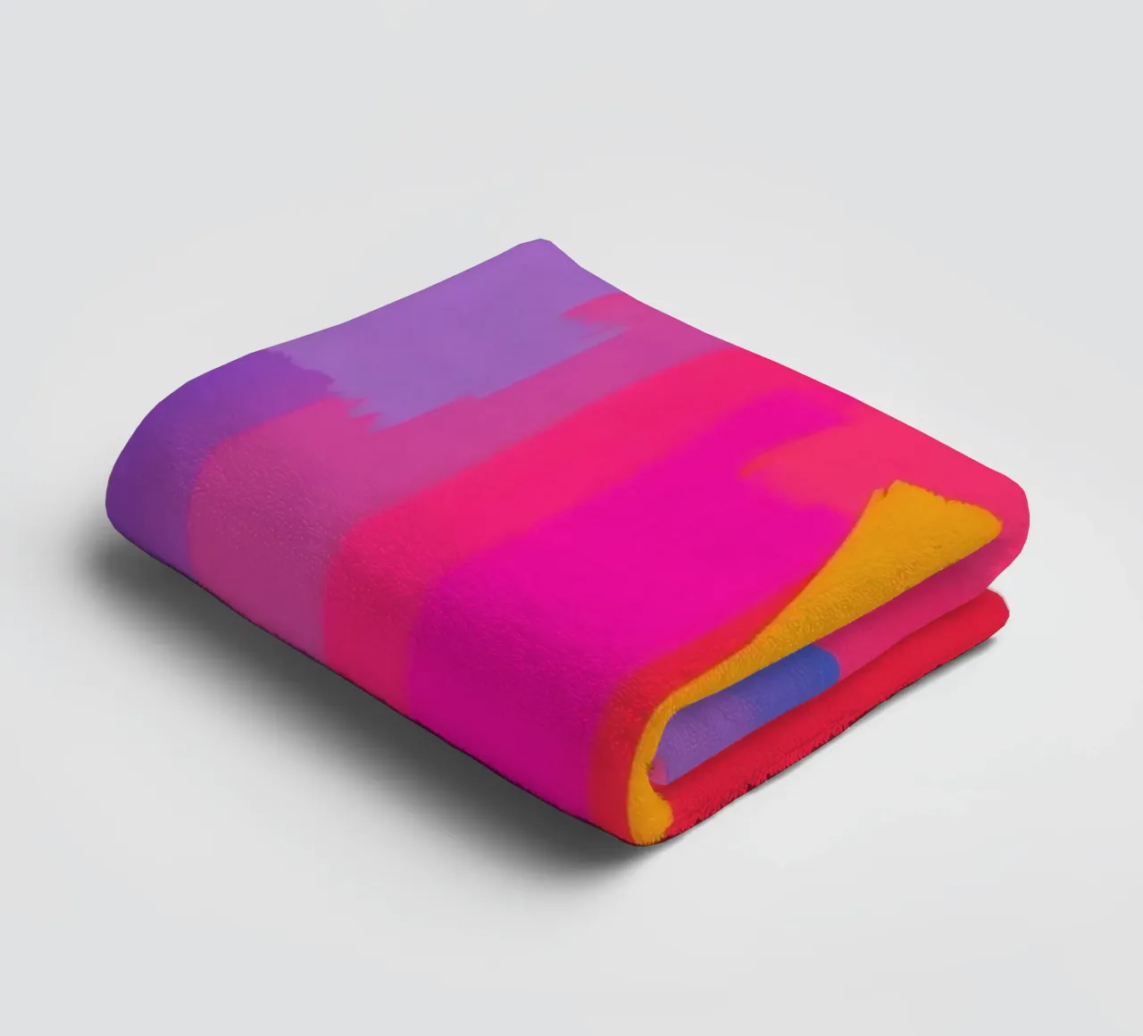 Luminosa opera d'arte astratta con colori vivaci, pennellate audaci asciugamano da bagno da DesignDoodle