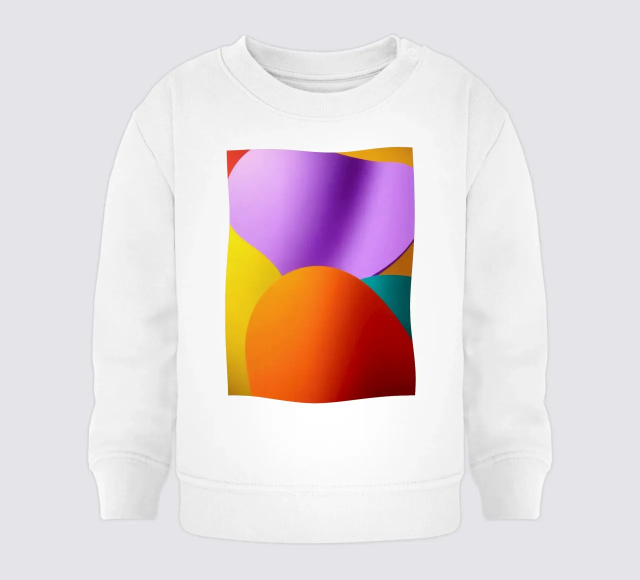 Forme astratte e colorate si fondono in un'arte vibrante. felpa neonato da DesignDoodle