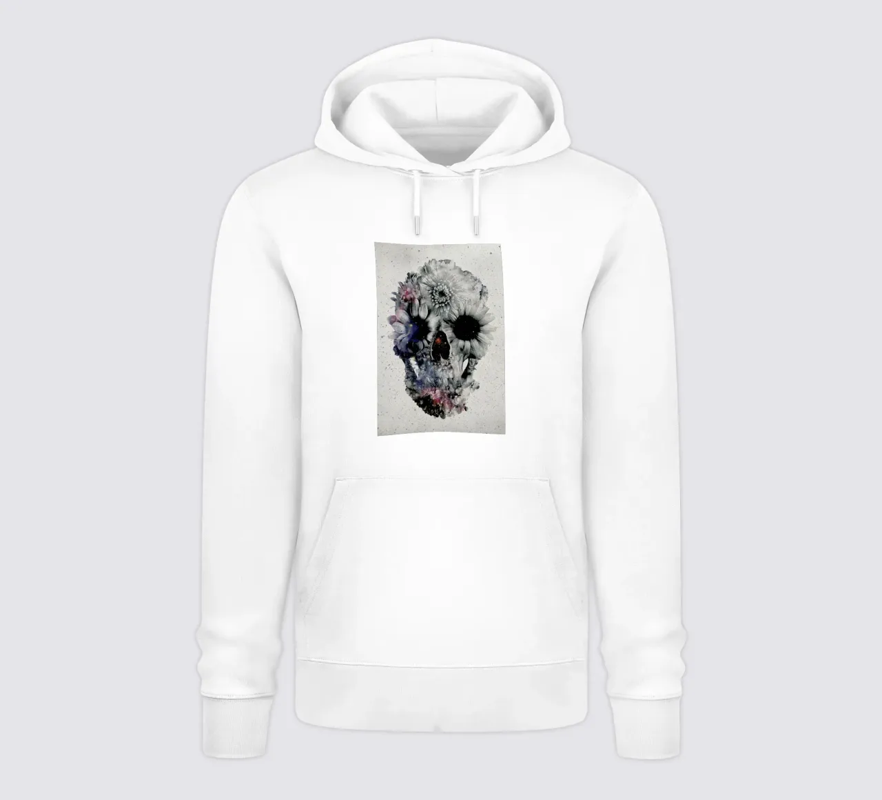 Floral skull II felpa con cappuccio da Ali Gulec