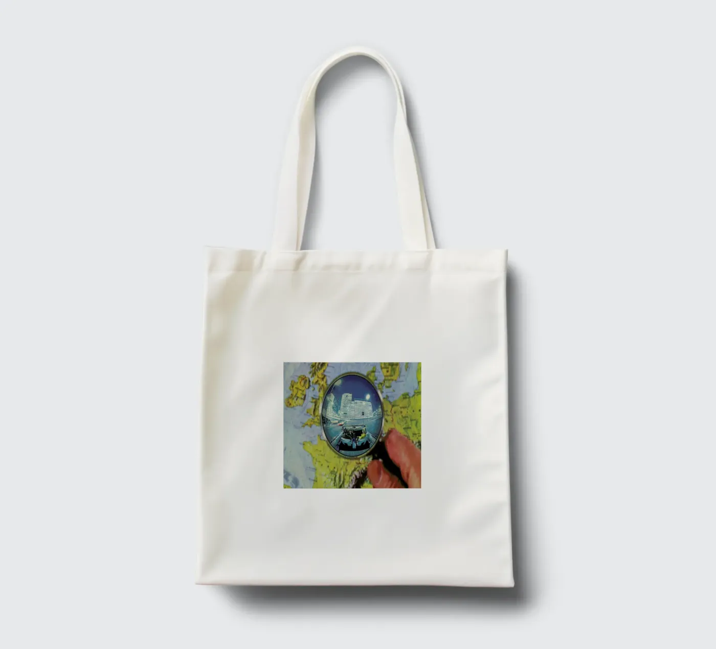 Lets get lost tote bag by Sammy Slabbinck