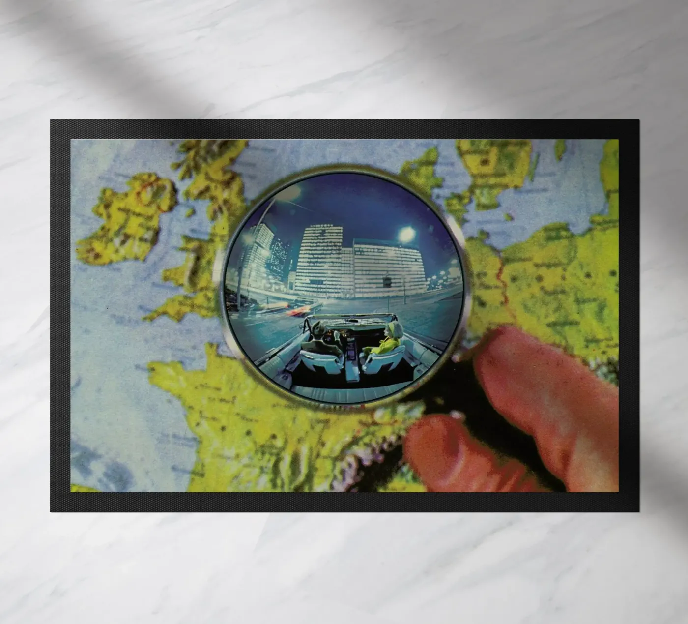 Lets get lost deurmat van Sammy Slabbinck