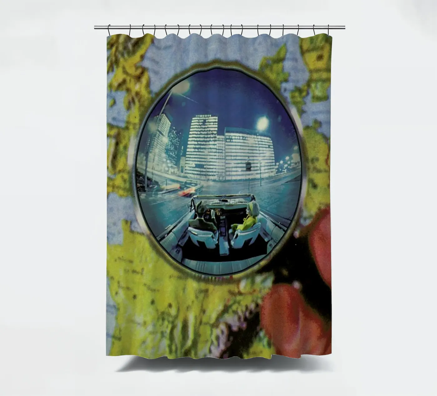 Lets get lost Duschvorhang von Sammy Slabbinck