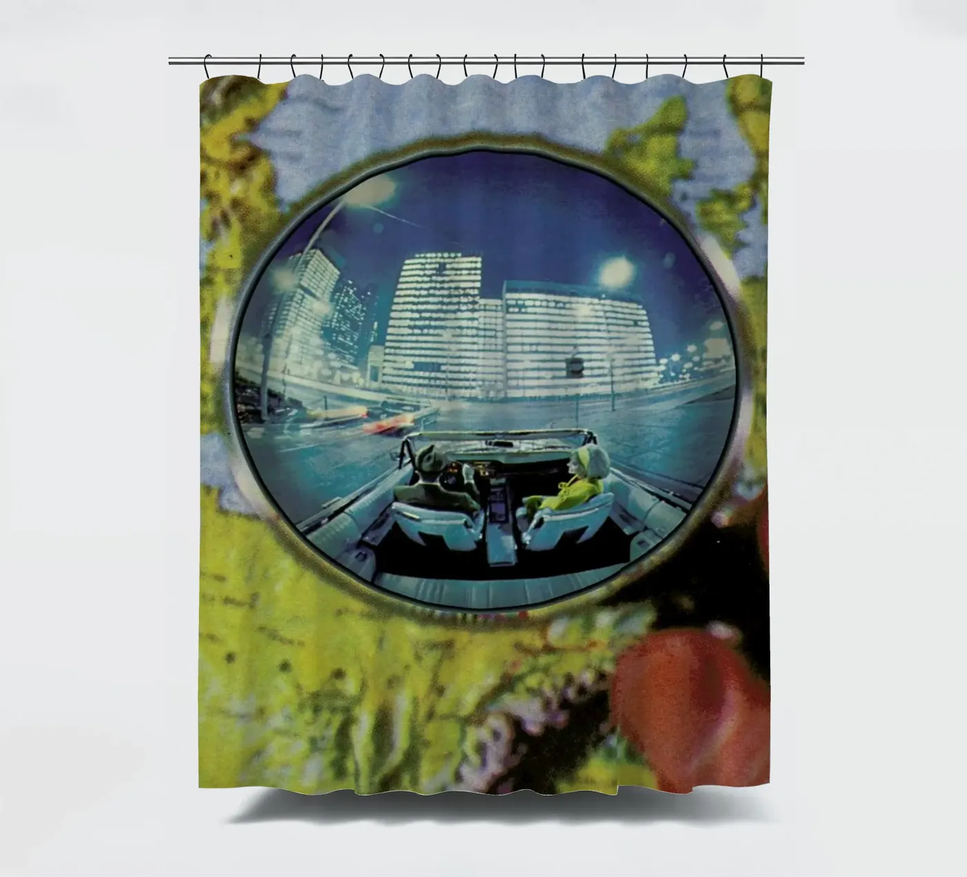 Lets get lost Duschvorhang von Sammy Slabbinck