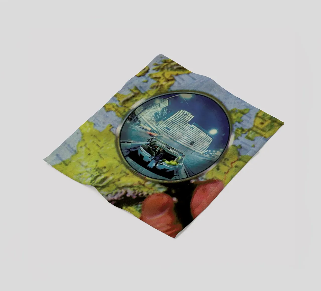 Lets get lost Fleecedecke von Sammy Slabbinck