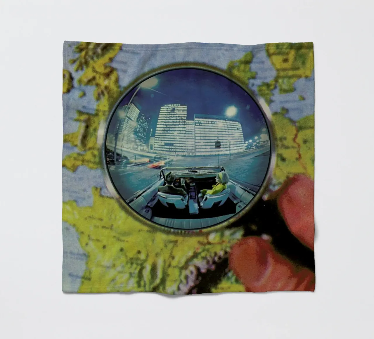 Lets get lost Fleecedecke von Sammy Slabbinck