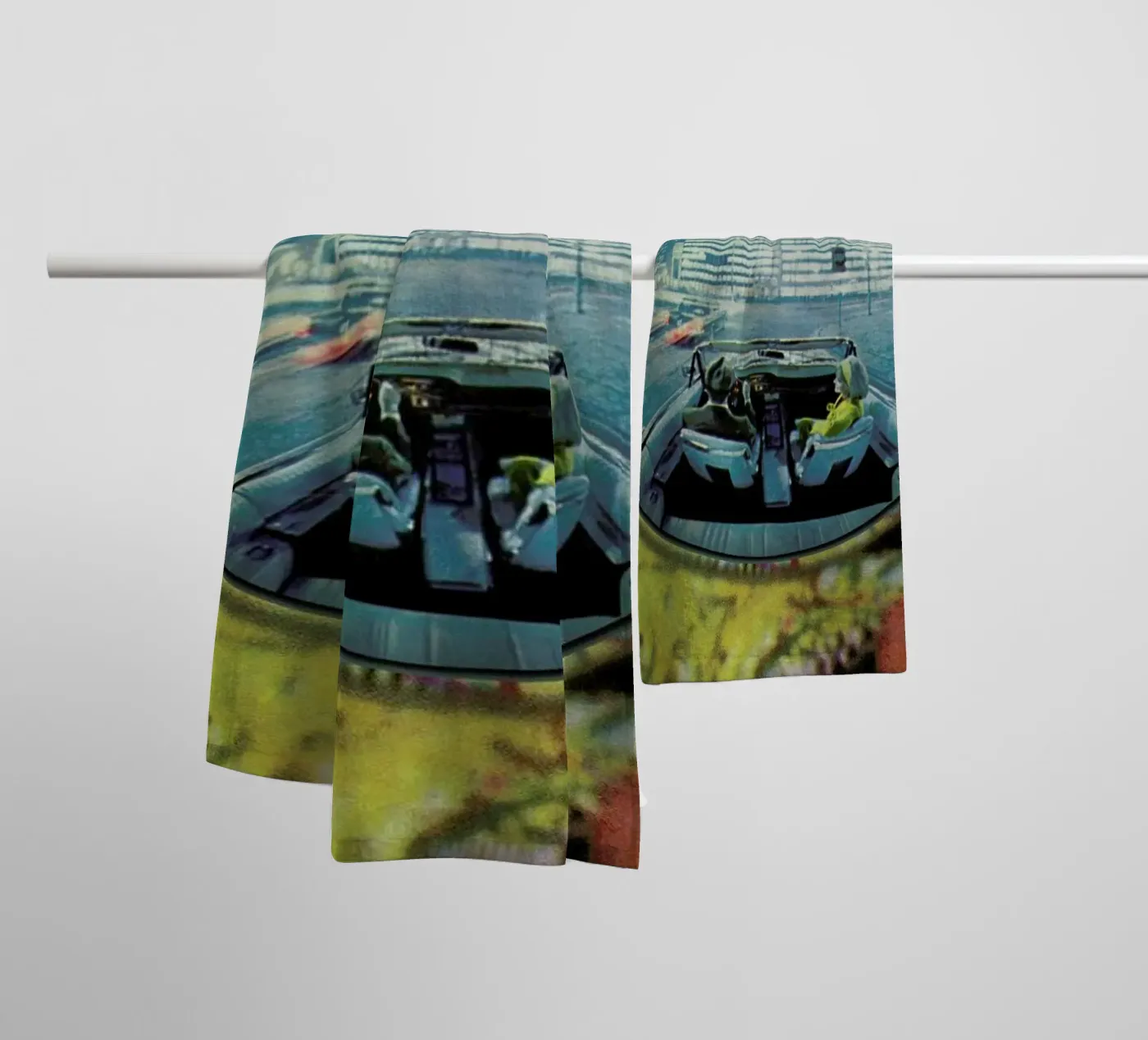 Lets get lost Handtuch von Sammy Slabbinck