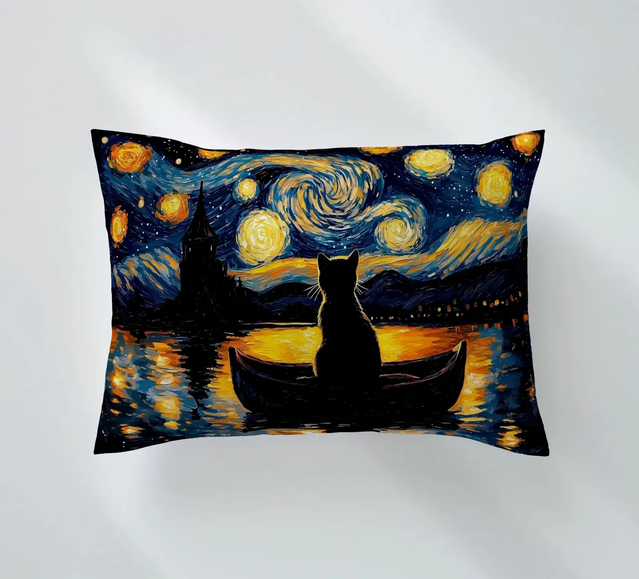 gatto cuscino da Abstract Botanical Art