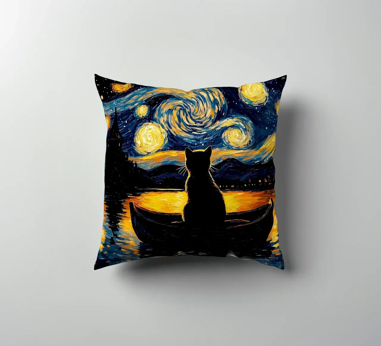 gatto cuscino da Abstract Botanical Art