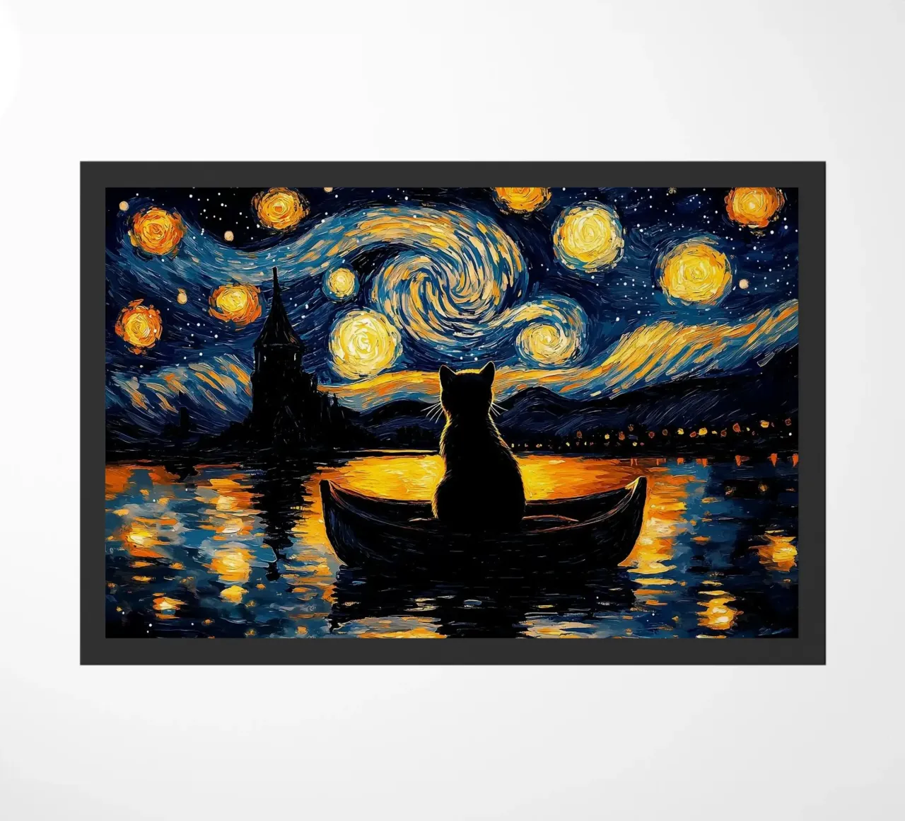 cat doormat by Abstract Botanical Art