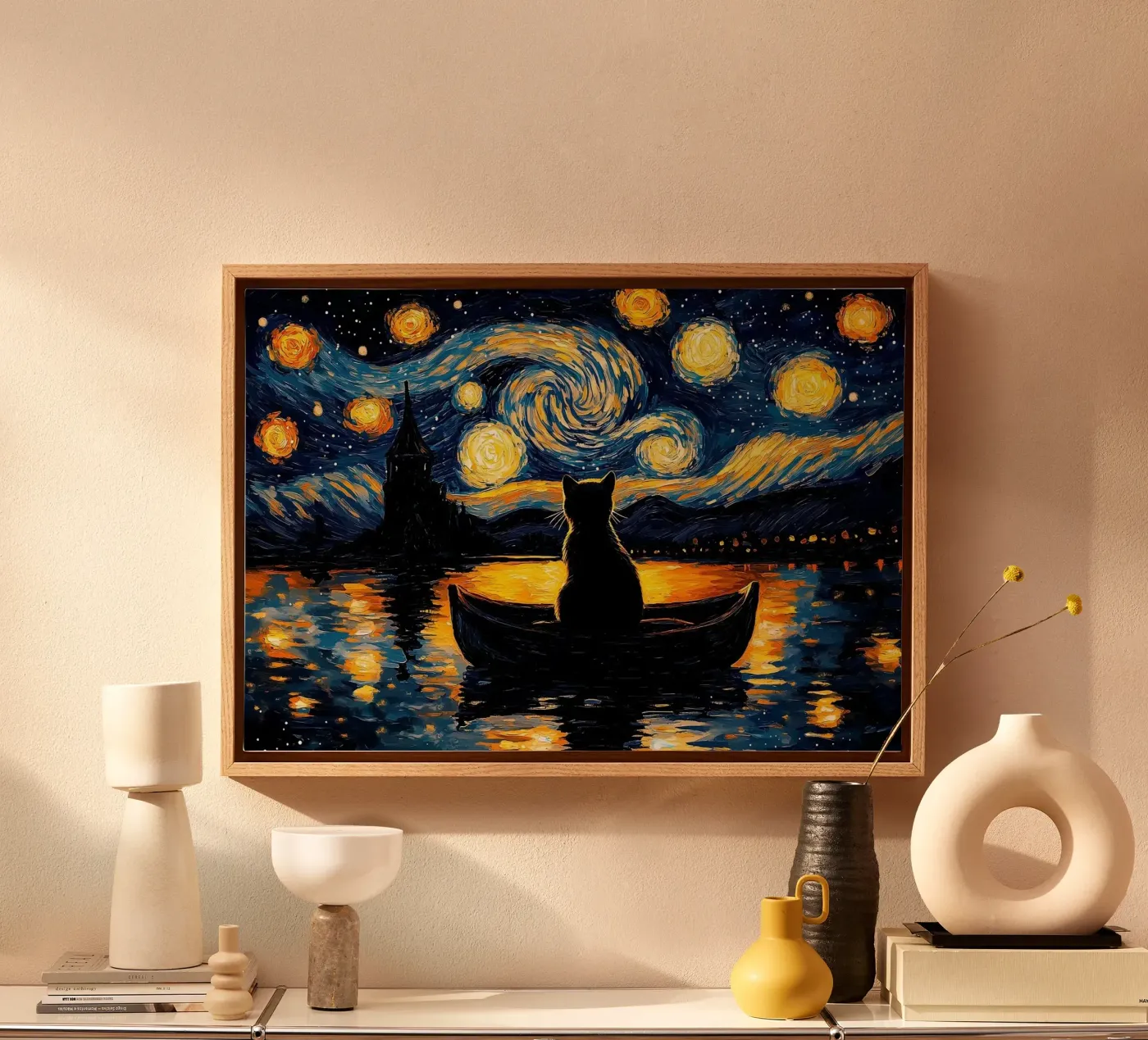 gatto tela da Abstract Botanical Art