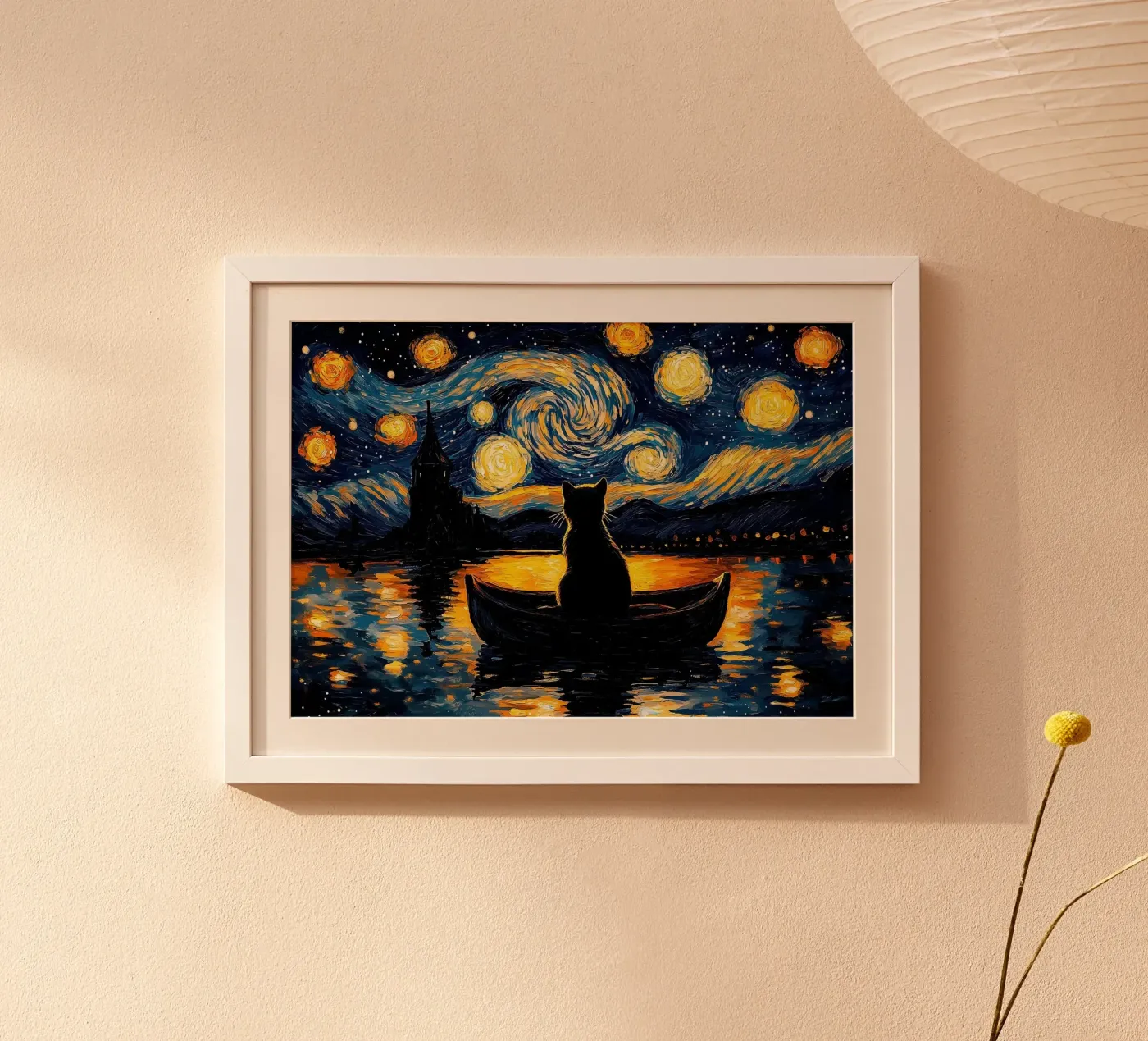 cat poster van Abstract Botanical Art