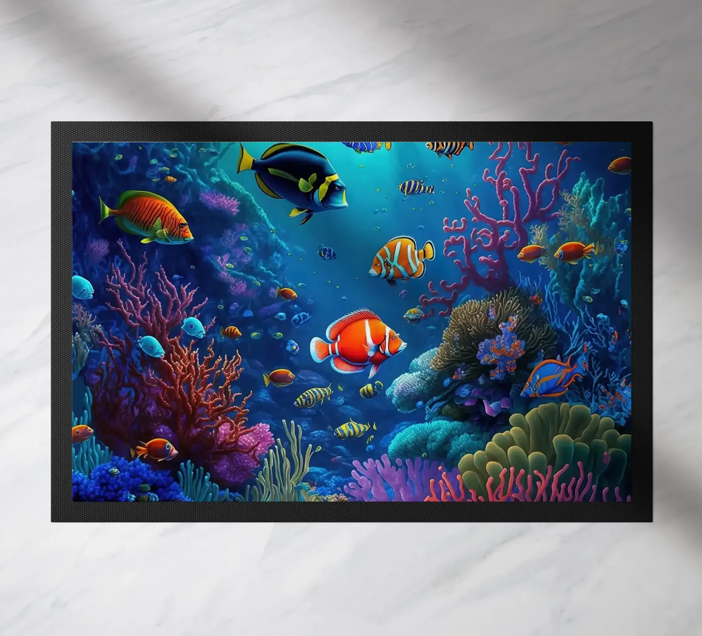 underwater doormat by Abstract Botanical Art
