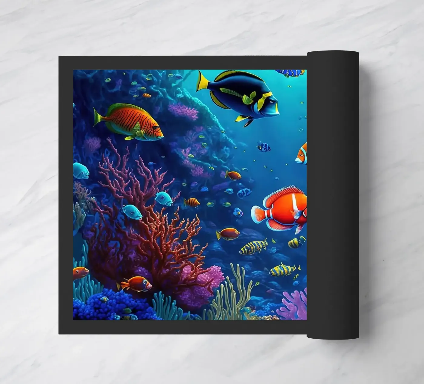 underwater doormat by Abstract Botanical Art