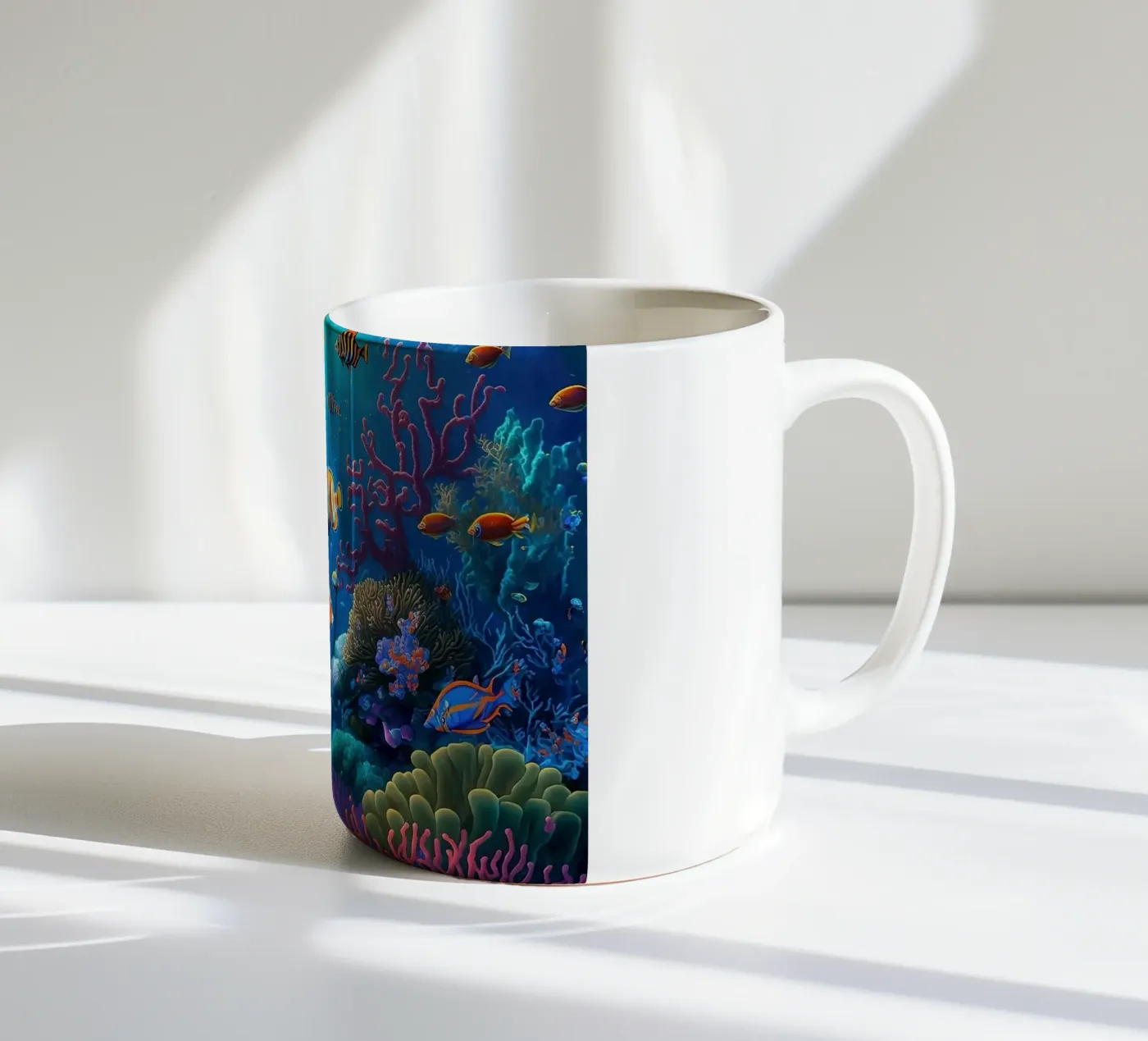 underwater ceramic mug by Abstract Botanical Art