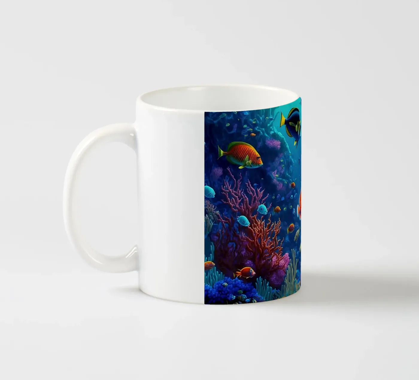 underwater ceramic mug by Abstract Botanical Art
