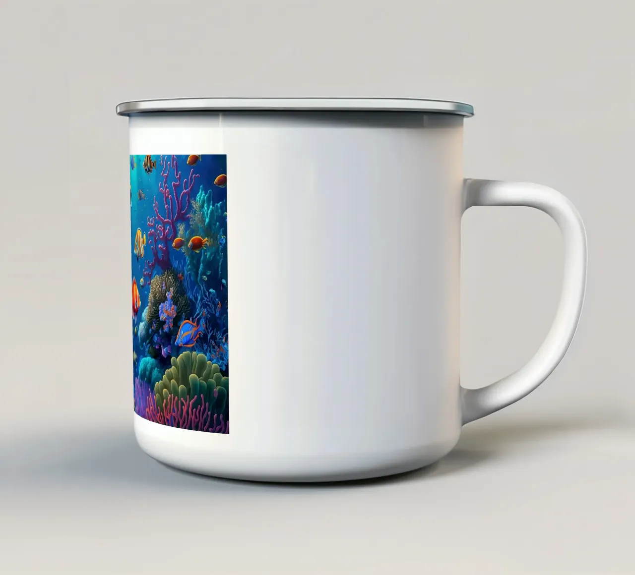 sott'acqua tazza in smalto da Abstract Botanical Art