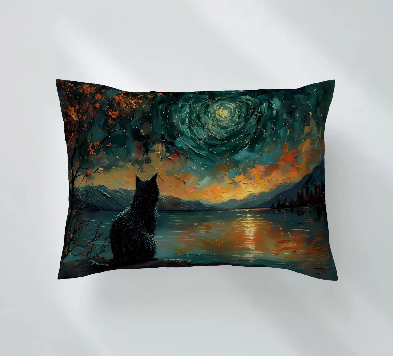 gatto cuscino da Abstract Botanical Art