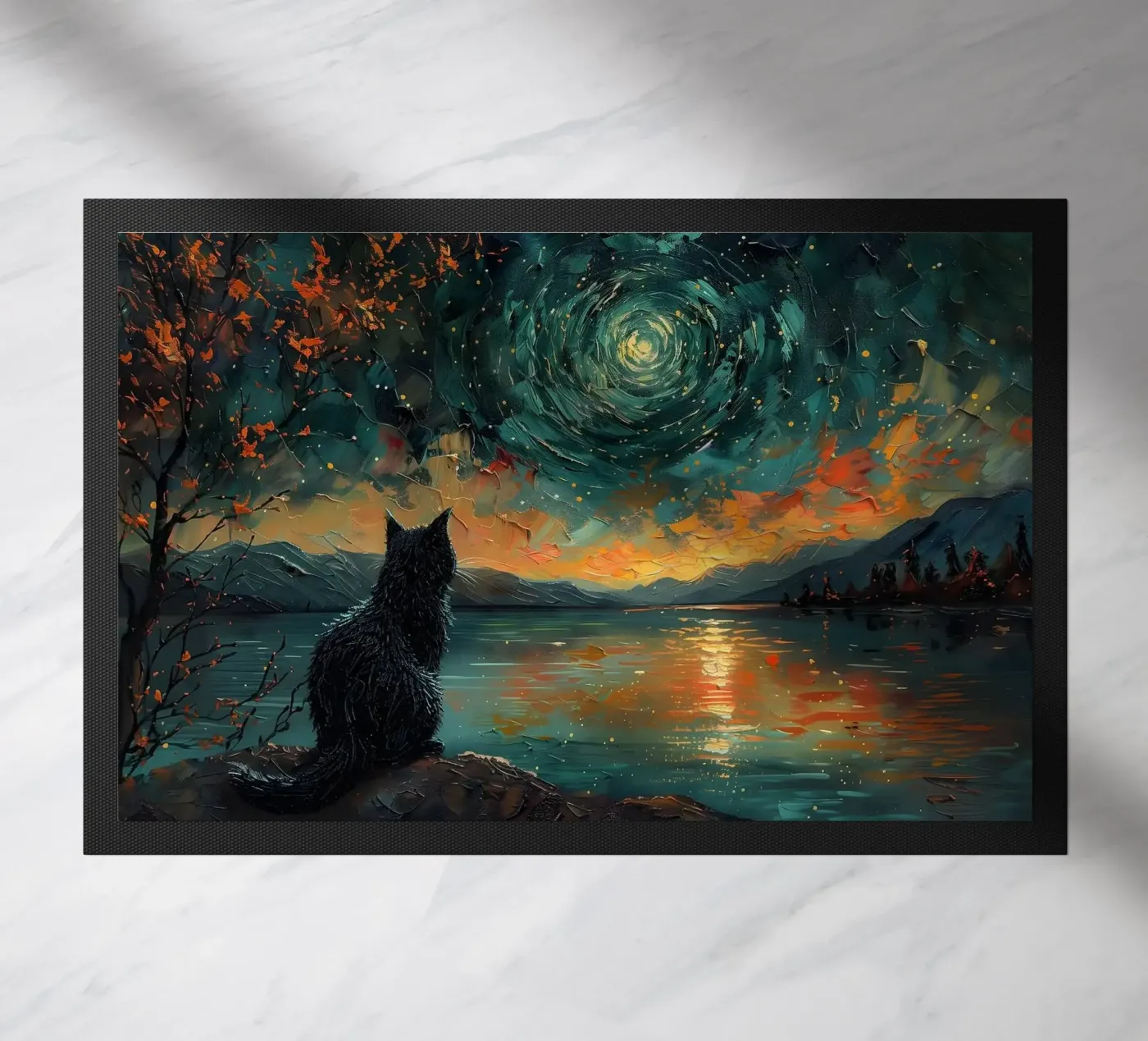 cat doormat by Abstract Botanical Art