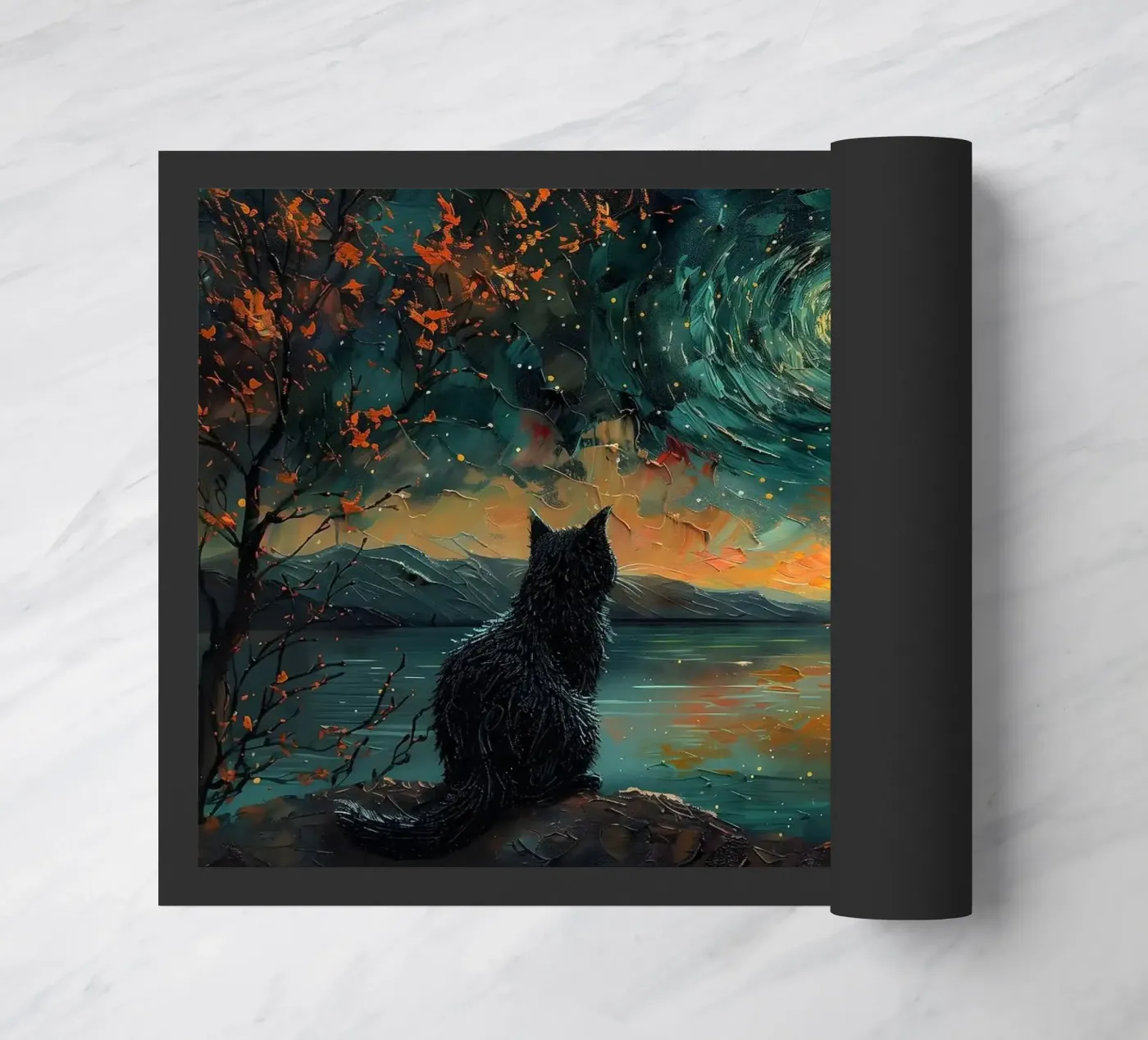 cat doormat by Abstract Botanical Art