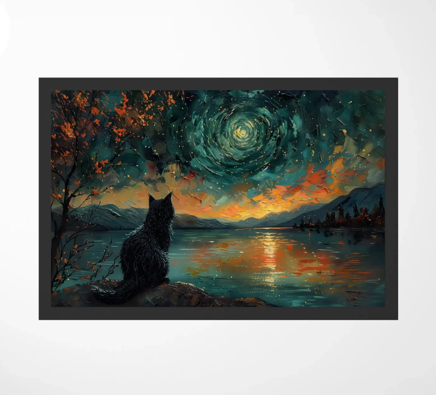 cat doormat by Abstract Botanical Art