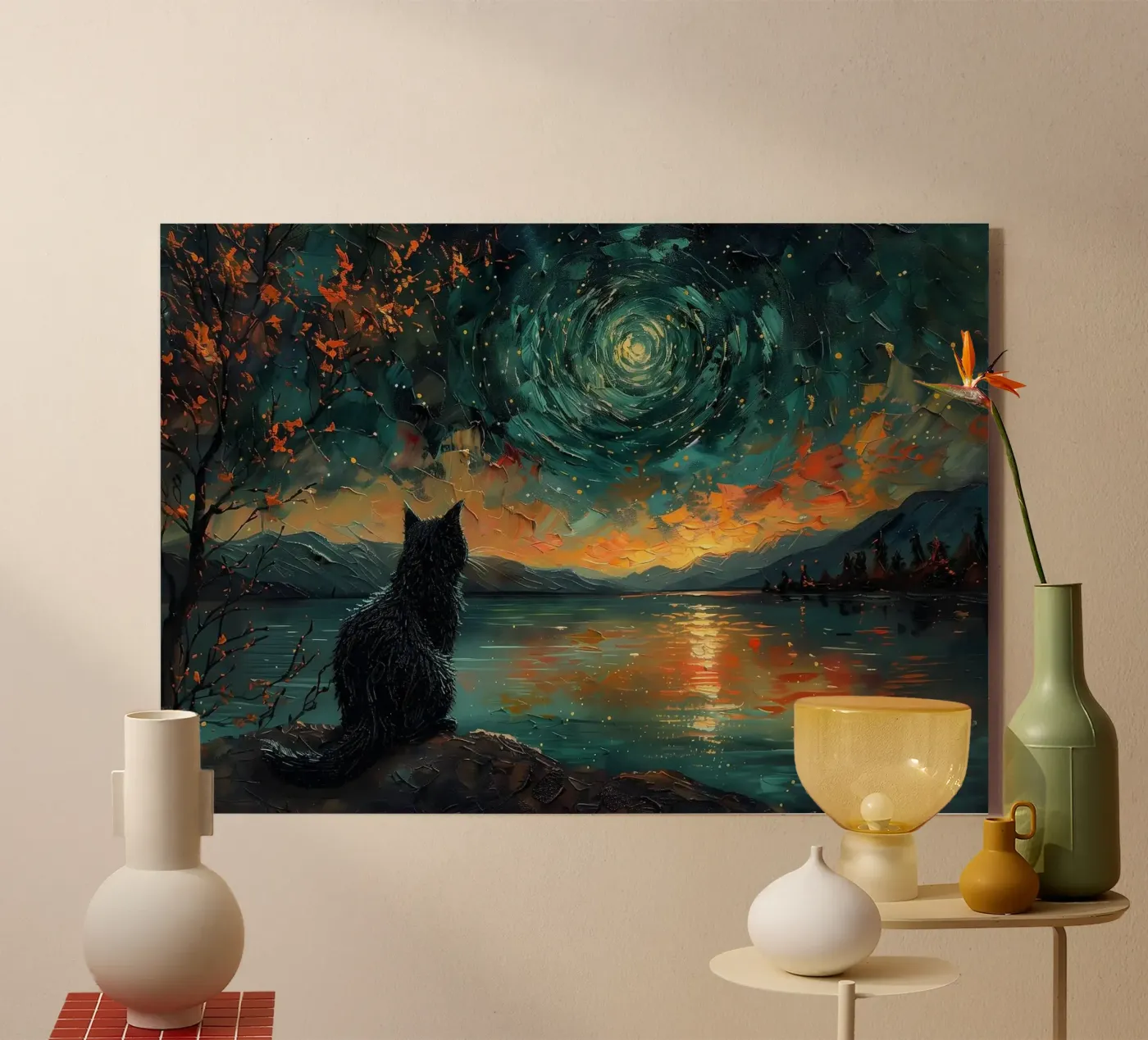 gatto plexiglass da Abstract Botanical Art