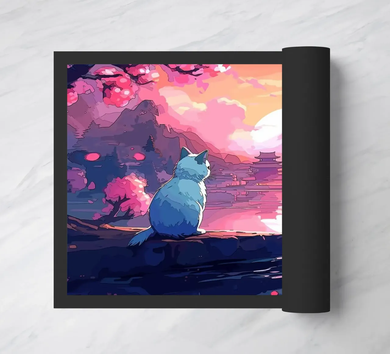 gatto zerbino da Abstract Botanical Art