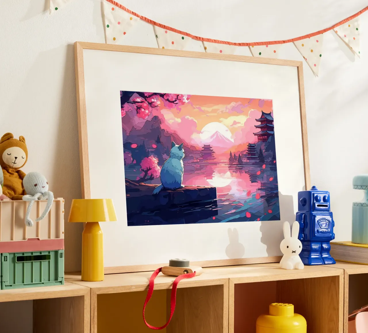 gatto poster da Abstract Botanical Art