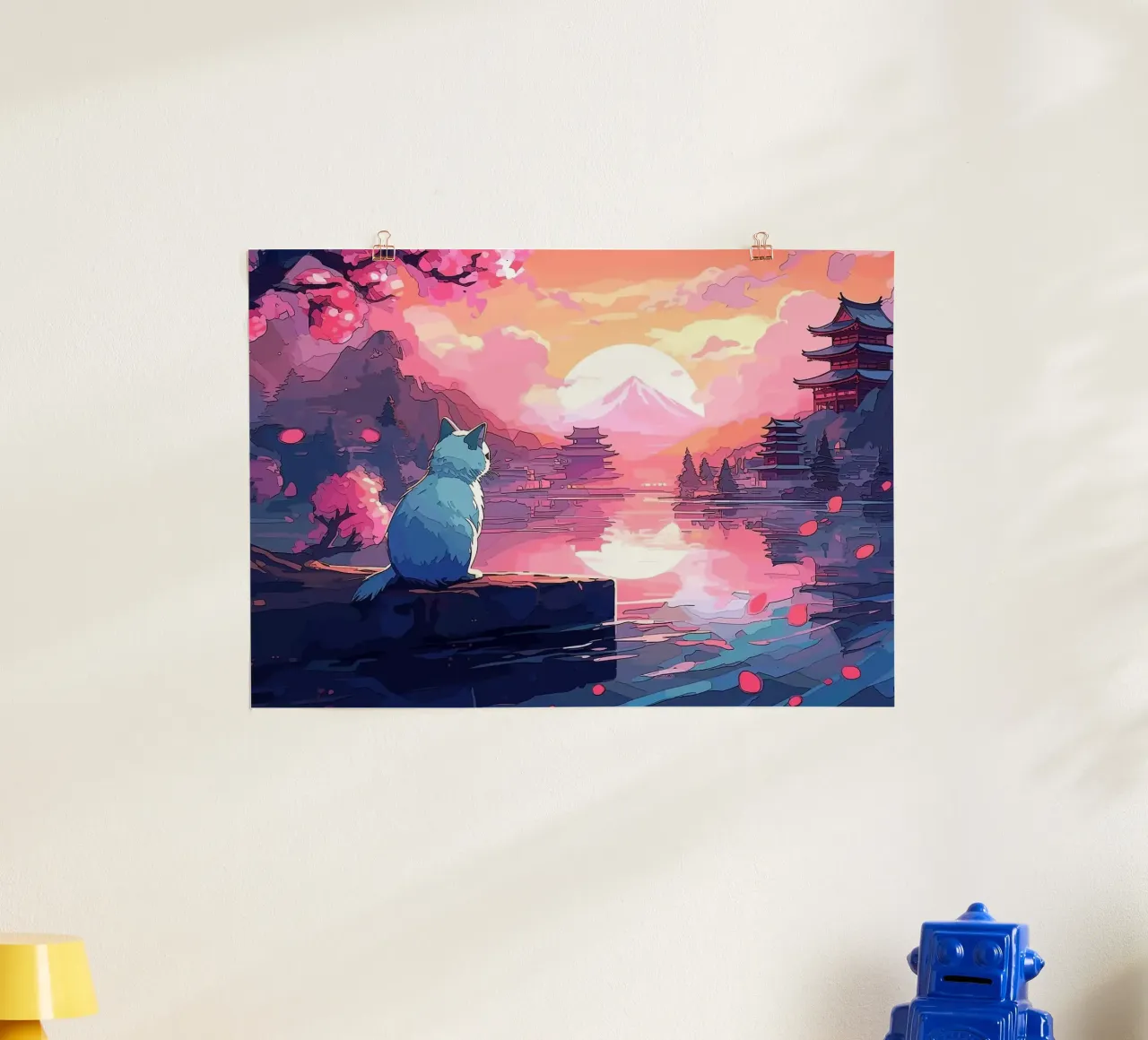 gatto poster da Abstract Botanical Art