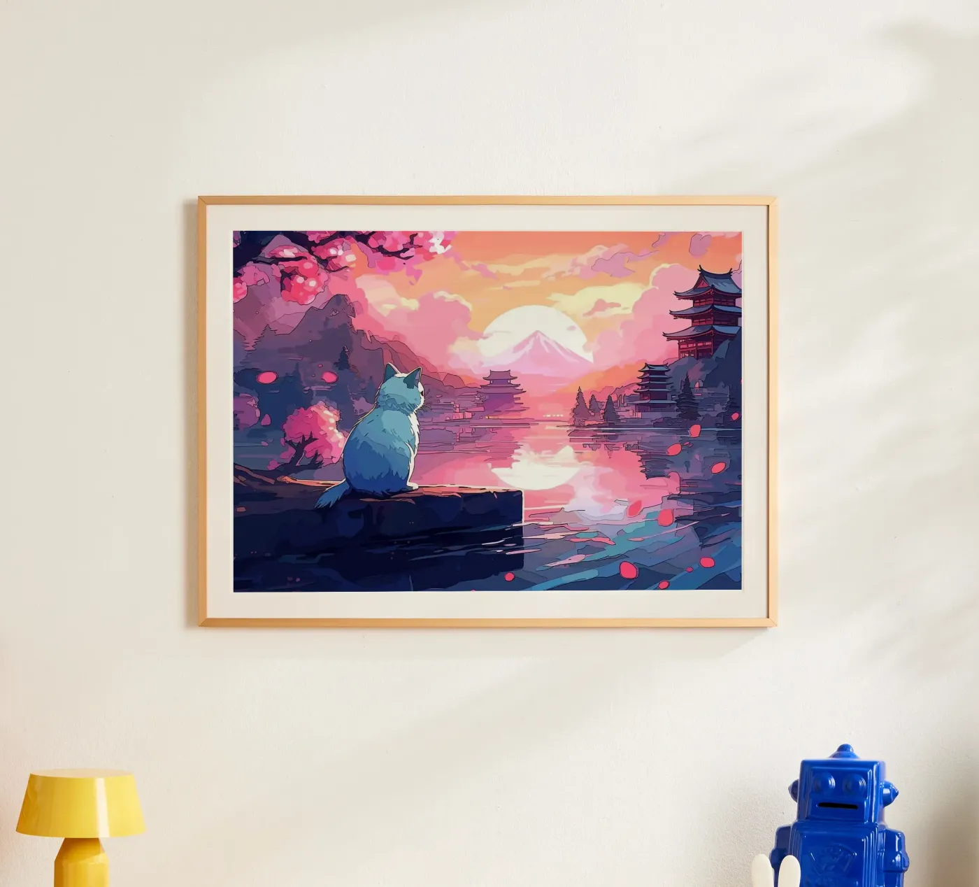 cat poster by Abstract Botanical Art