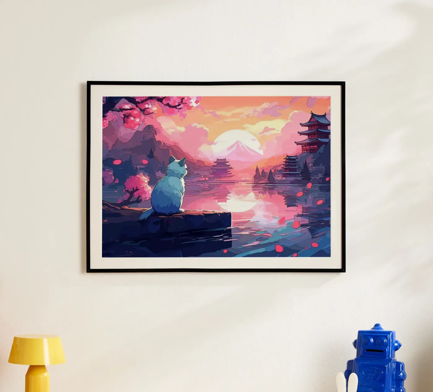 cat poster by Abstract Botanical Art