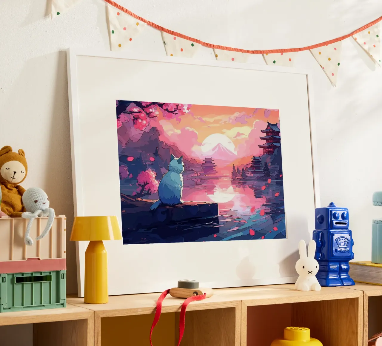 gatto poster da Abstract Botanical Art