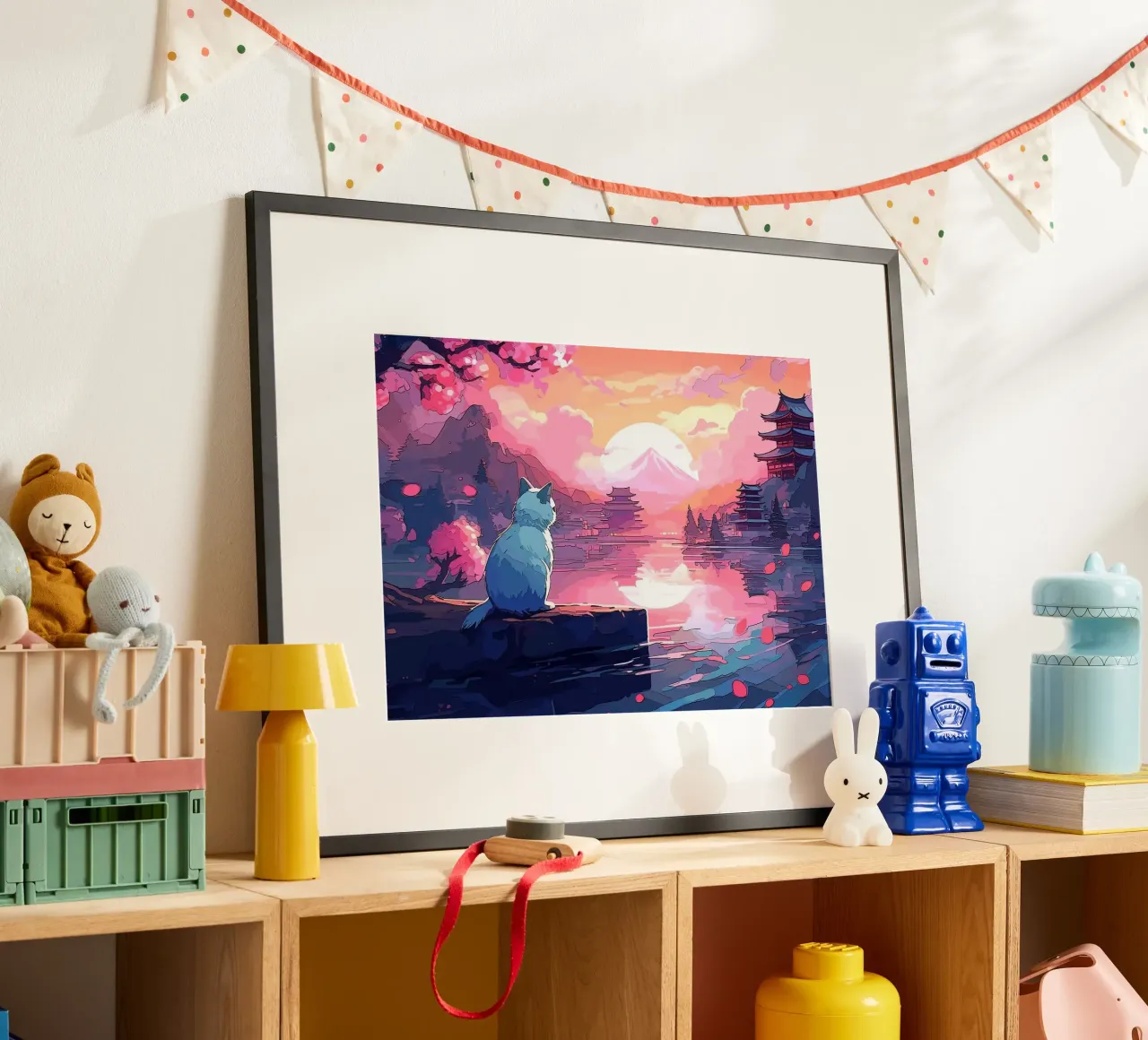 gatto poster da Abstract Botanical Art