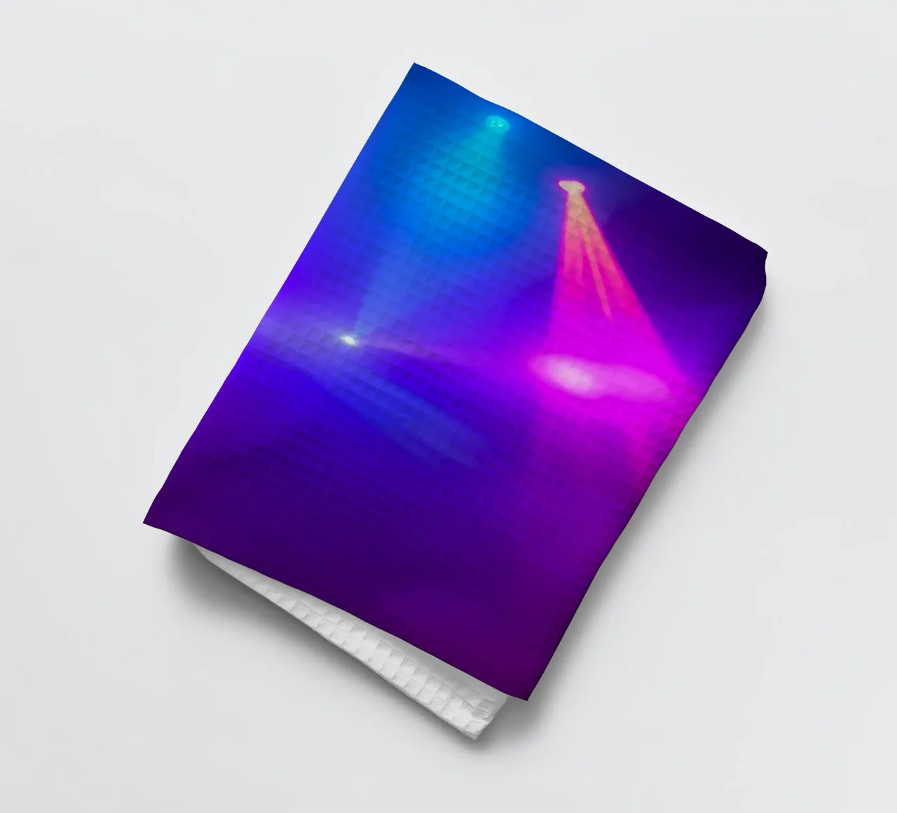 Luci di scena colorate illuminano un'atmosfera nebbiosa canovaccio da cucina da DesignDoodle