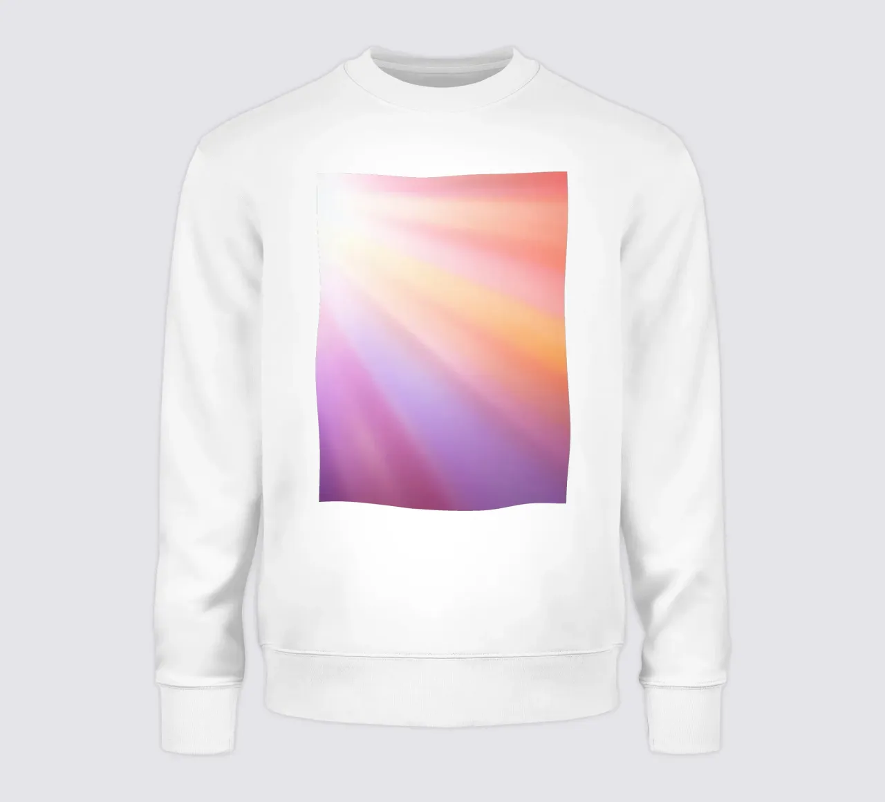 I raggi luminosi del sole creano un gradiente colorato felpa da DesignDoodle